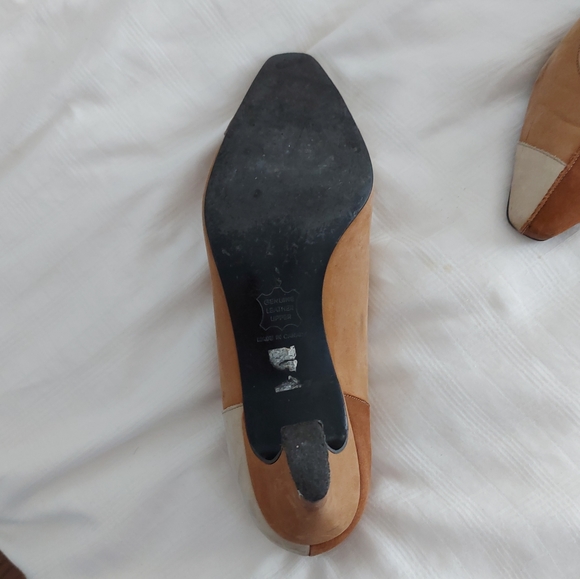 Vintage aldo | leather patchwork heels - Picture 5 of 9